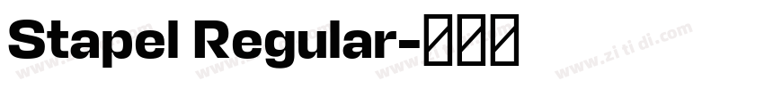 Stapel Regular字体转换